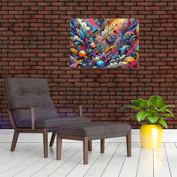 Slika - Šareni grafiti (70x50 cm)