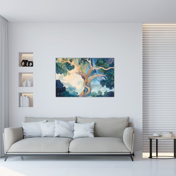 Slika – Svemirsko drvo (90x60 cm)