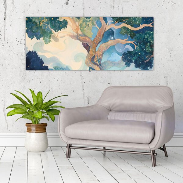 Slika – Svemirsko drvo (120x50 cm)
