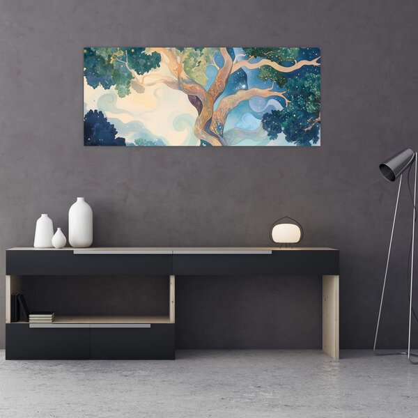 Slika – Svemirsko drvo (120x50 cm)