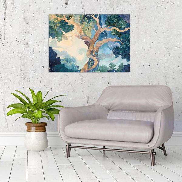 Slika – Svemirsko drvo (70x50 cm)