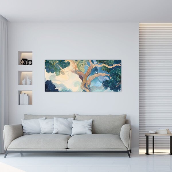 Slika – Svemirsko drvo (120x50 cm)