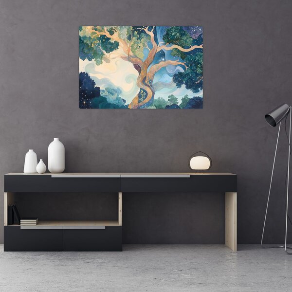 Slika – Svemirsko drvo (90x60 cm)