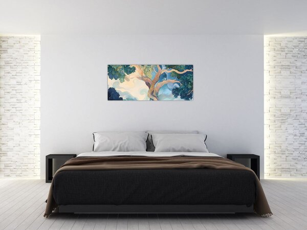 Slika – Svemirsko drvo (120x50 cm)
