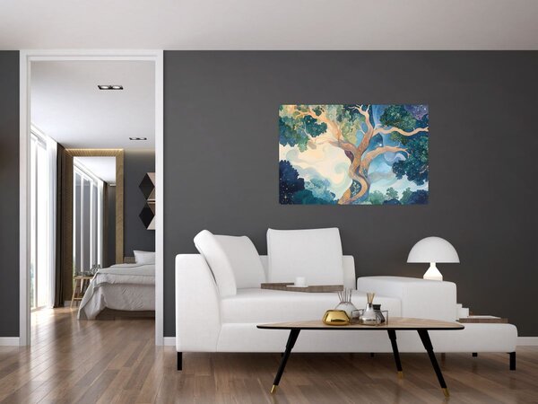 Slika – Svemirsko drvo (90x60 cm)