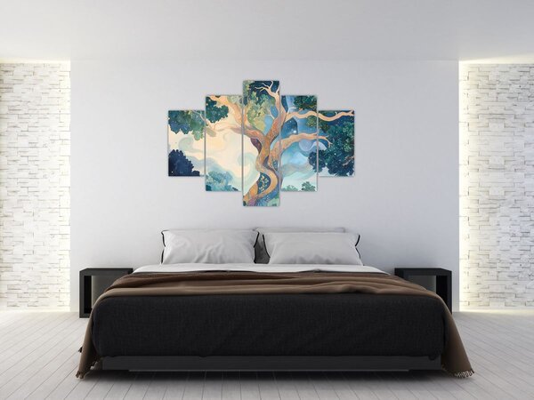 Slika – Svemirsko drvo (150x105 cm)