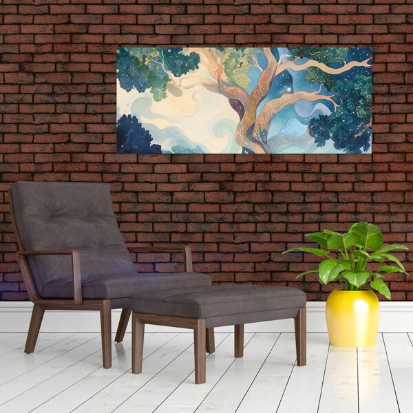 Slika – Svemirsko drvo (120x50 cm)