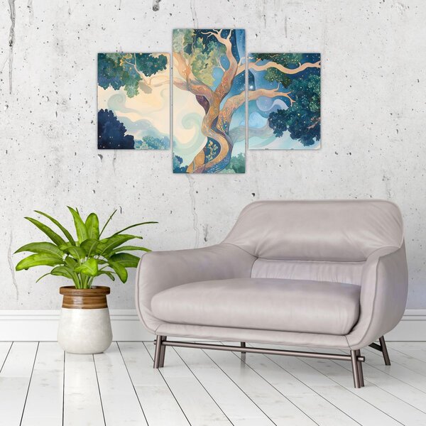 Slika – Svemirsko drvo (90x60 cm)