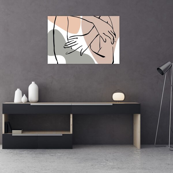 Slika - Linija ženskog tijela N⁰2 (90x60 cm)