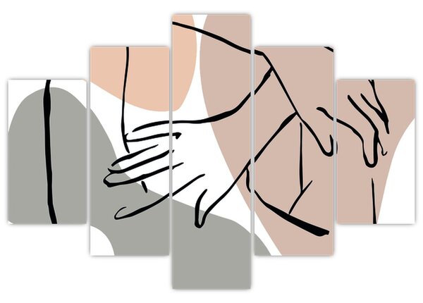 Slika - Linija ženskog tijela N⁰2 (150x105 cm)