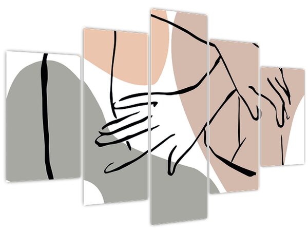 Slika - Linija ženskog tijela N⁰2 (150x105 cm)