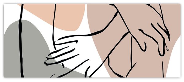 Slika - Linija ženskog tijela N⁰2 (120x50 cm)