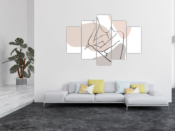Slika - Linija ženskog tijela N⁰1 (150x105 cm)