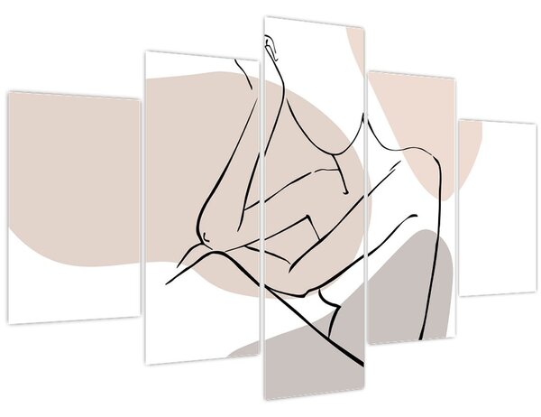 Slika - Linija ženskog tijela N⁰1 (150x105 cm)