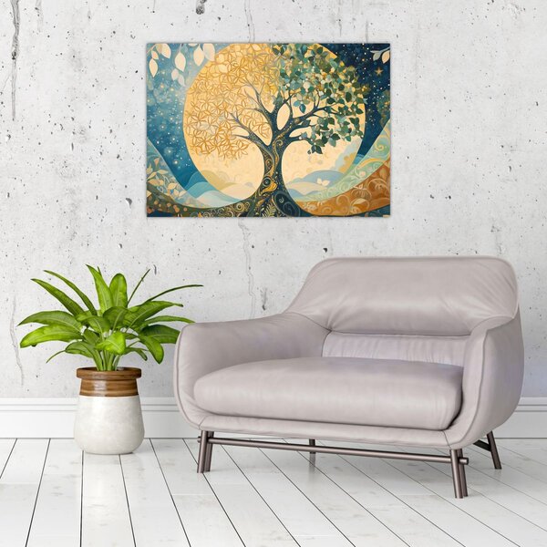 Slika – Drvo života u mjesecu (70x50 cm)
