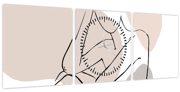 Slika - Linija ženskog tijela N⁰1 (sa satom) (90x30 cm)