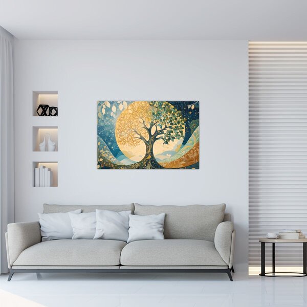 Slika – Drvo života u mjesecu (90x60 cm)