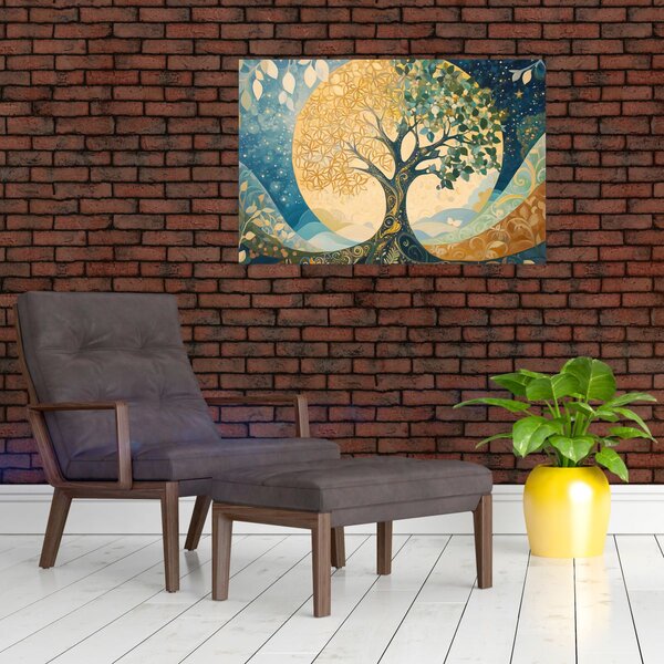 Slika – Drvo života u mjesecu (90x60 cm)