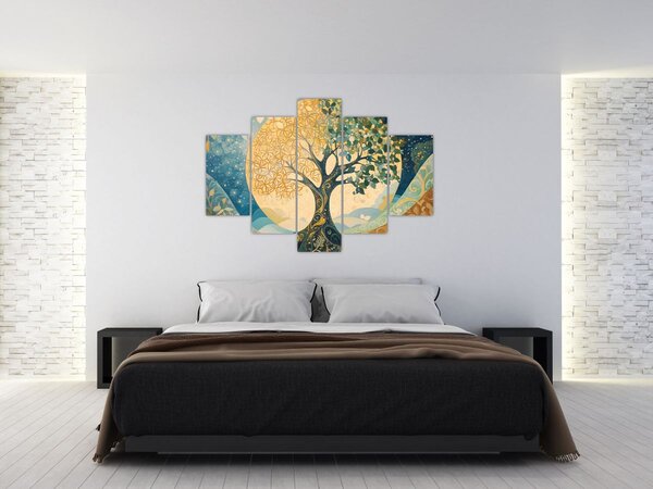 Slika – Drvo života u mjesecu (150x105 cm)