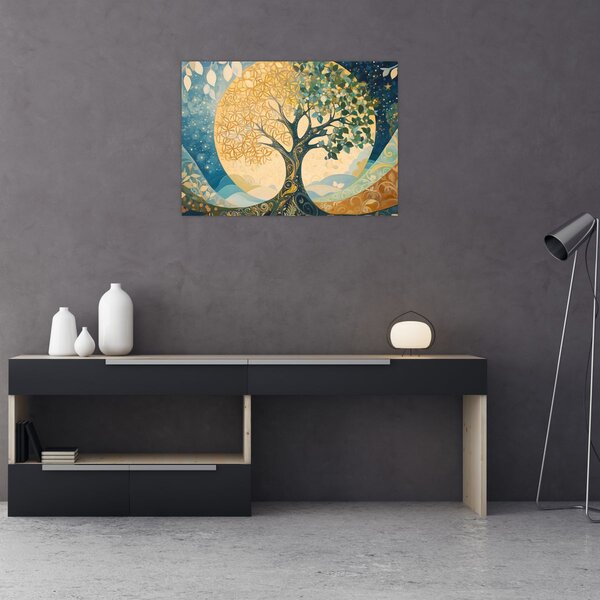 Slika – Drvo života u mjesecu (70x50 cm)