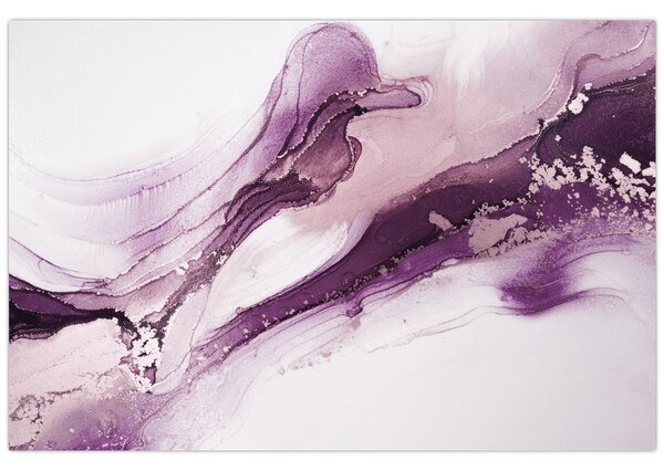 Slika - Ljubičasta tekućina art (90x60 cm)