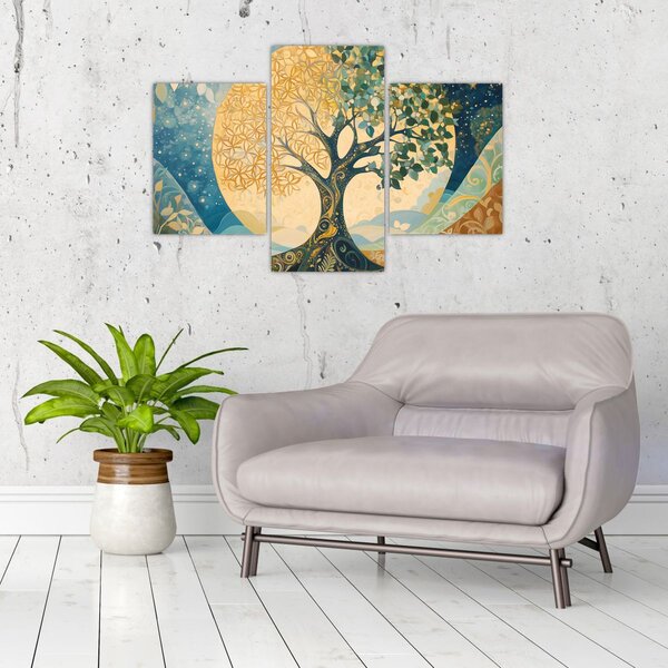 Slika – Drvo života u mjesecu (90x60 cm)