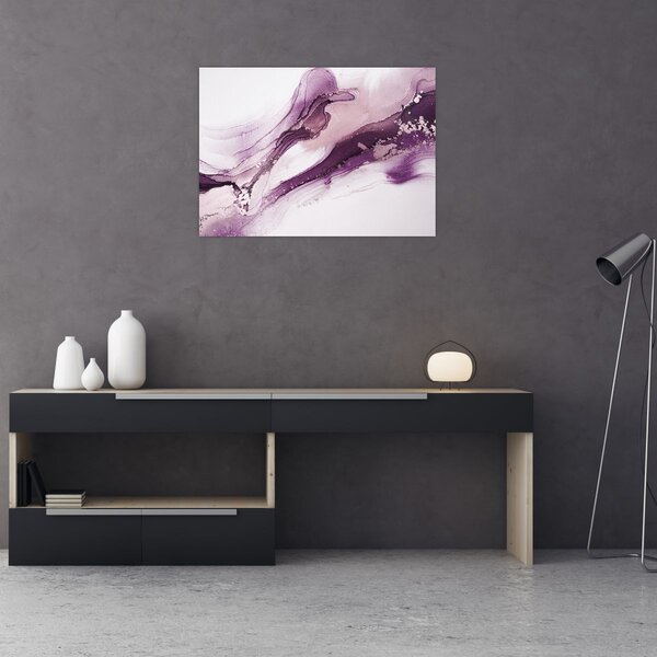 Slika - Ljubičasta tekućina art (70x50 cm)