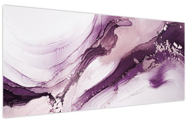 Slika - Ljubičasta tekućina art (120x50 cm)