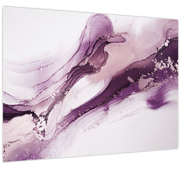 Slika - Ljubičasta tekućina art (70x50 cm)
