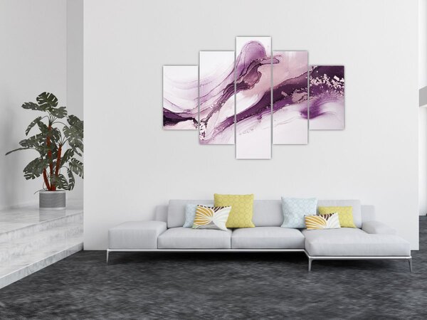 Slika - Ljubičasta tekućina art (150x105 cm)