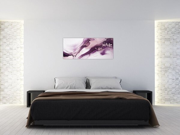 Slika - Ljubičasta tekućina art (120x50 cm)