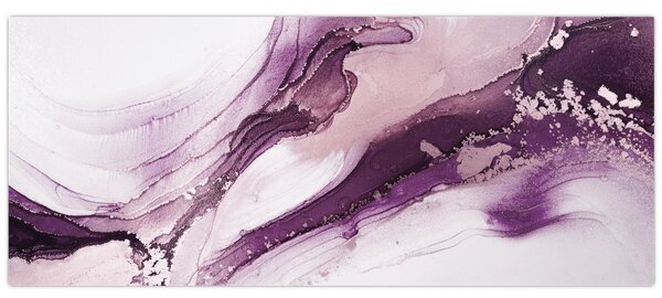 Slika - Ljubičasta tekućina art (120x50 cm)
