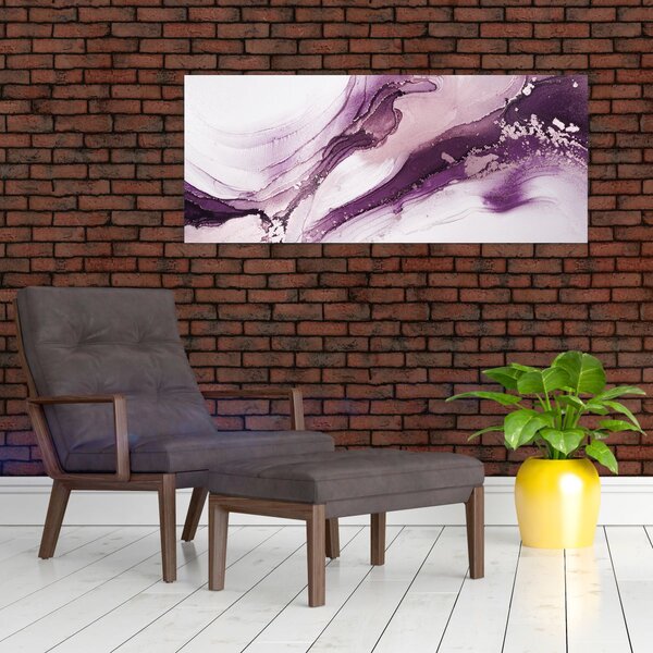 Slika - Ljubičasta tekućina art (120x50 cm)