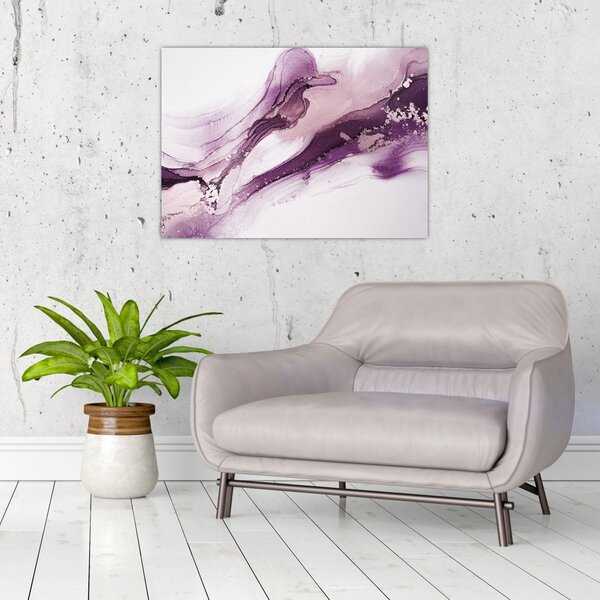 Slika - Ljubičasta tekućina art (70x50 cm)