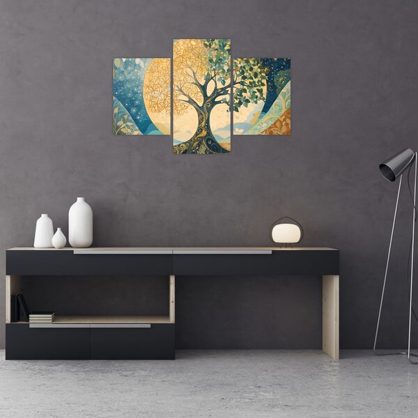 Slika – Drvo života u mjesecu (90x60 cm)