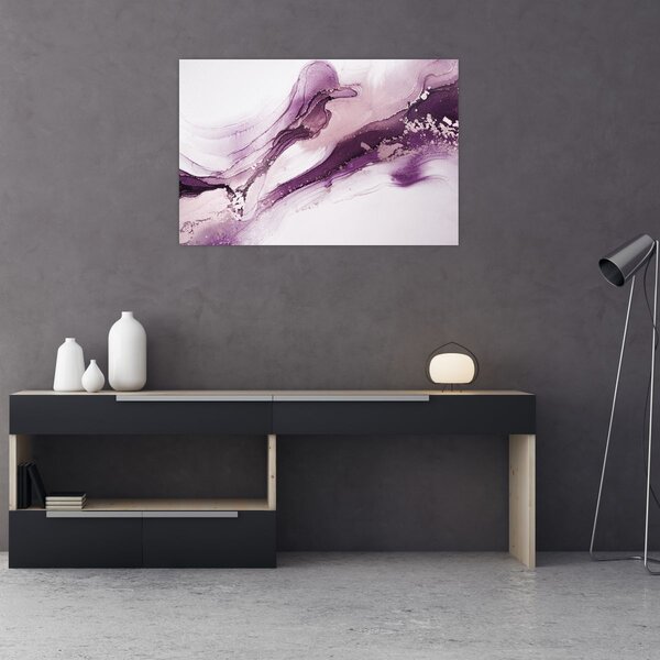 Slika - Ljubičasta tekućina art (90x60 cm)