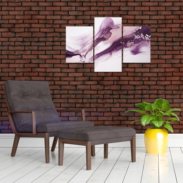 Slika - Ljubičasta tekućina art (90x60 cm)
