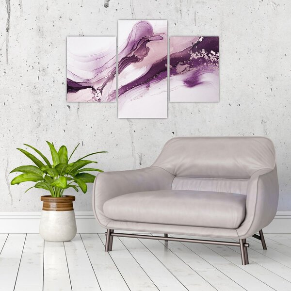 Slika - Ljubičasta tekućina art (90x60 cm)