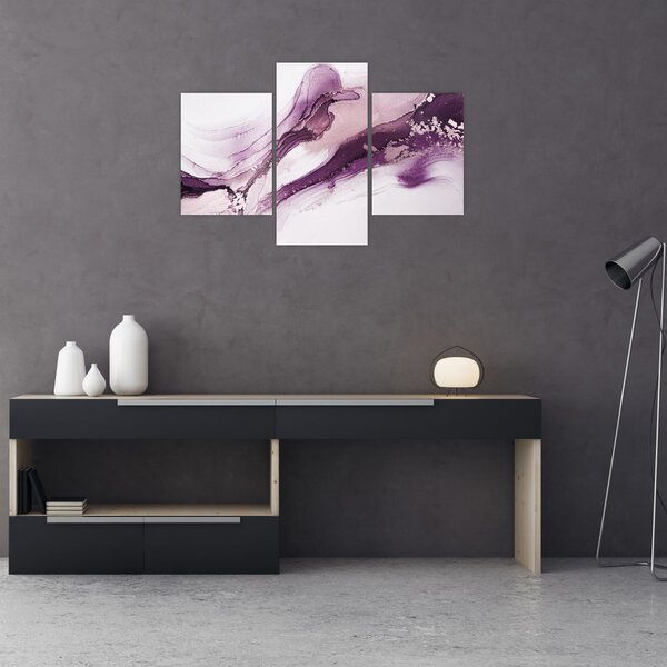 Slika - Ljubičasta tekućina art (90x60 cm)