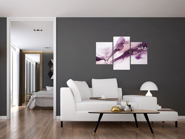 Slika - Ljubičasta tekućina art (90x60 cm)