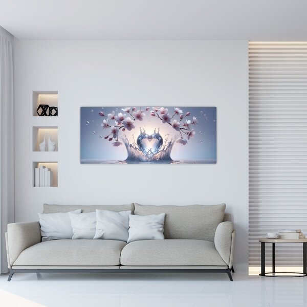 Slika - Dijamantno srce (120x50 cm)