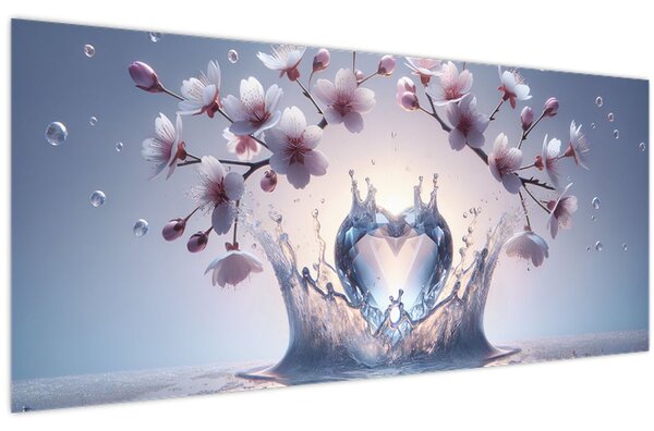 Slika - Dijamantno srce (120x50 cm)