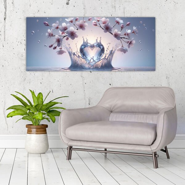 Slika - Dijamantno srce (120x50 cm)