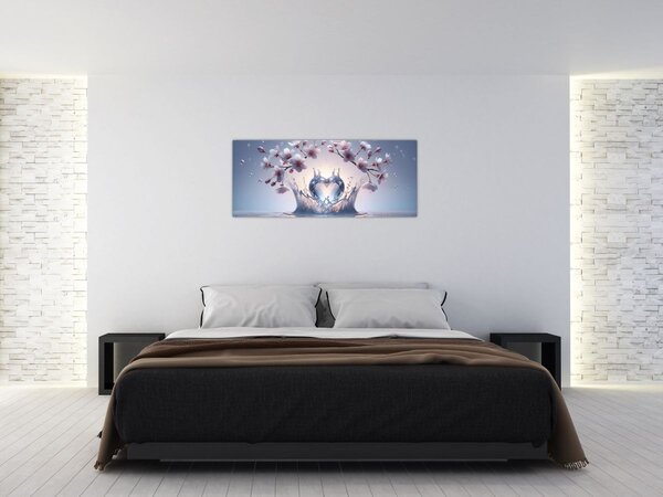 Slika - Dijamantno srce (120x50 cm)