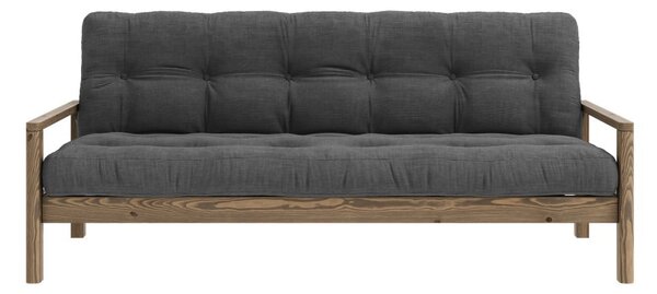 Crna/antracitno siva sklopiva sofa 205 cm Knob – Karup Design