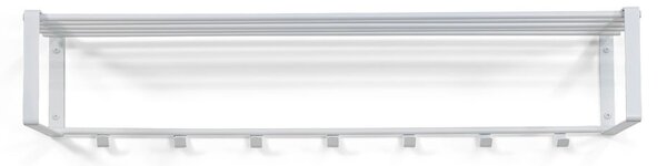 Bijela metalna zidna vješalica s policom 100 cm Rex – Spinder Design