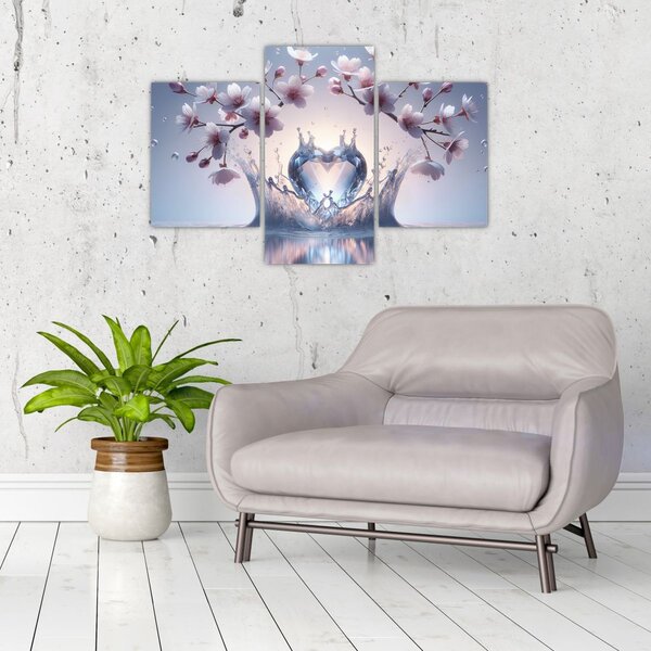 Slika - Dijamantno srce (90x60 cm)
