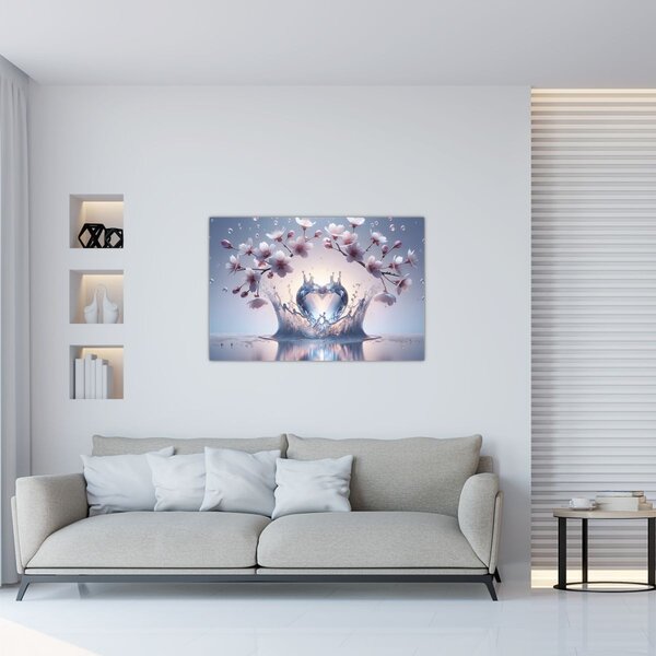 Slika - Dijamantno srce (90x60 cm)