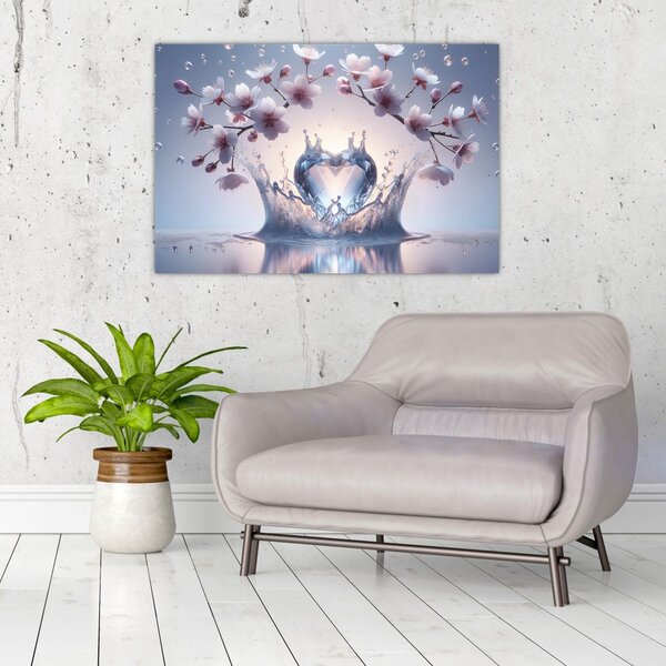 Slika - Dijamantno srce (90x60 cm)
