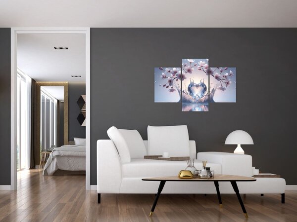 Slika - Dijamantno srce (90x60 cm)